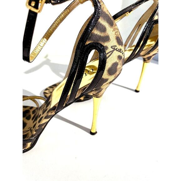 Guess Gwokanarra Ankle Strap, Open Toe Heels - Picture 5 of 9